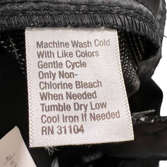 Kim Rogers Black Textured Slacks Flat Front Straight Leg Dress Pants Size 8 NWT - Picture 10 of 14